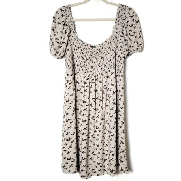 Wild Fable Target Floral Smocked Stretchy Off The Shoulder Dress XXL - Picture 1 of 11